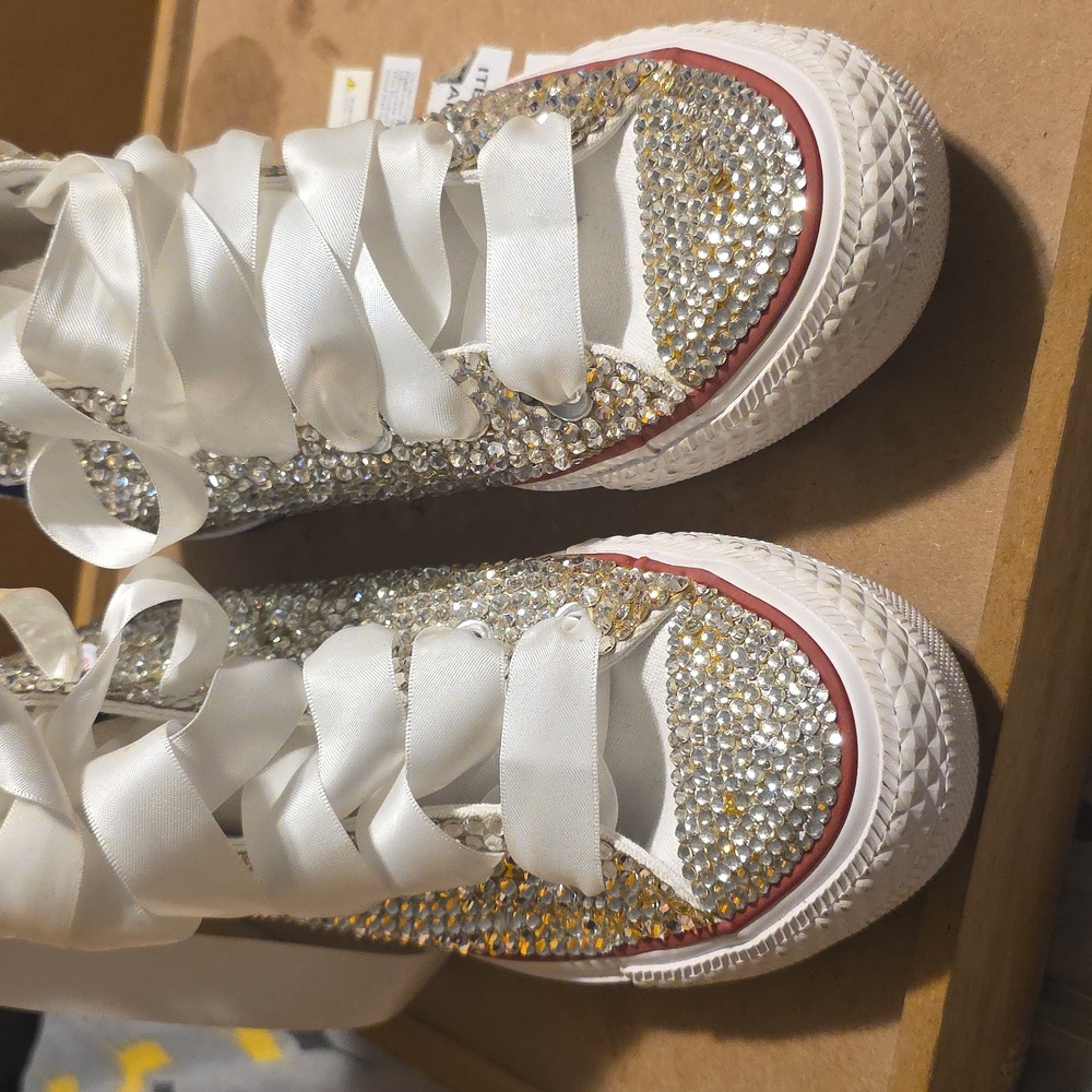 Converse Chuck Taylor Custom Sparkling High-Tops - Silvery - Picture 5 of 16